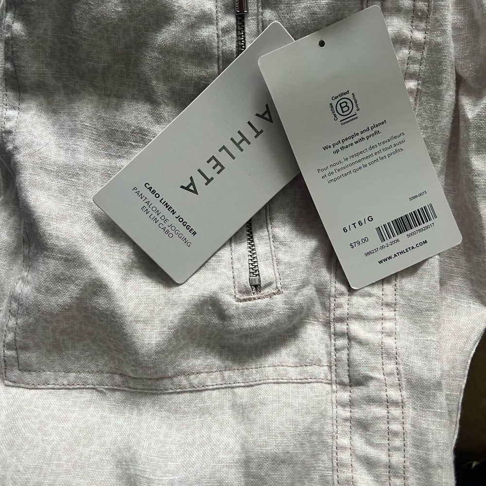 Cabo linen joggers 6 TALL